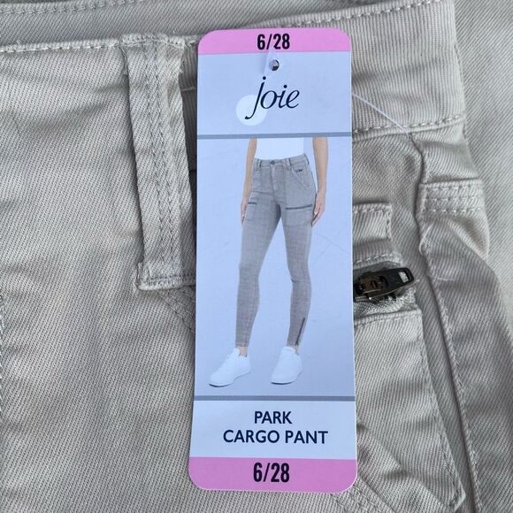 NWT NEW WOMENS BEIGE JOIE CONTEMPORARY FIT PARK CARGO PANT 6 Activewear - Picture 7 of 13